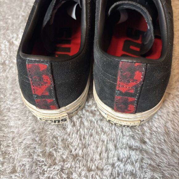 Converse One Star Pro Roses A01579C Black Red Suede Skateboard size 10.5 men's - Picture 10 of 10